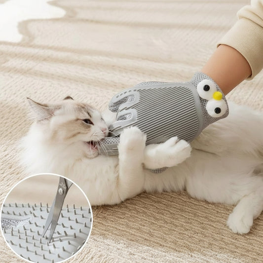 Kindra Grooming Glove - 2-in-1 Deshedding & Massage Glove for Dogs and Cats